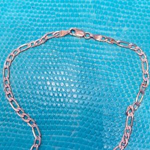 Beautiful Ankle Bracelet, Italian Gold, 16 1/4 L with